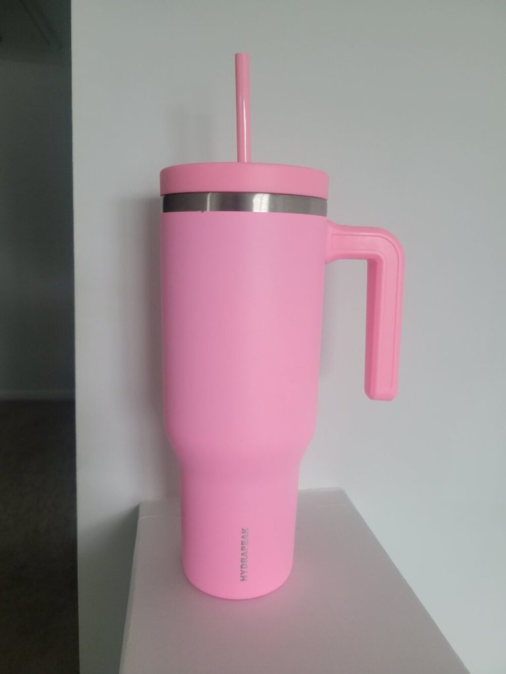 Hydrapeak 40oz Voyager Travel Tumbler Cup Mug Bubblegum Pink Hot Cold Handle